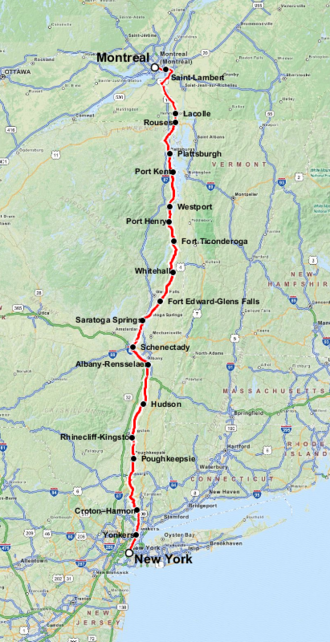 Amtrak Adirondack route